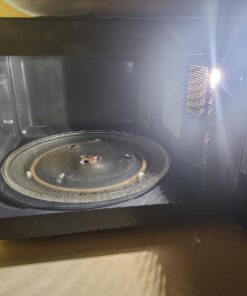 Farberware Countertop Microwave 1000 Watts, 1.1 cu ft - Microwave Oven With LED Lighting and Child Lock - Perfect for Apartments and Dorms - Easy Clean Metallic Red 37 71Lc Mi3ZKL