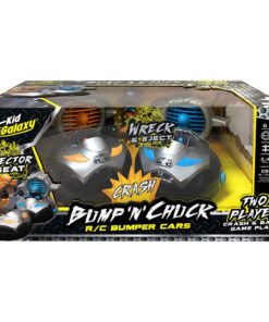 Kid Galaxy Remote Control Bump 'n Chuck Bumper Cars. RC Toy Game. 2 Radio Control Vehicles Standard Packaging 12 71LcRfung3L