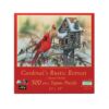 SUNSOUT INC - Cardinal's Rustic Retreat - 500 pc Jigsaw Puzzle by Artist: Janene Grende - Finished Size 13" x 19" - MPN# 30624
