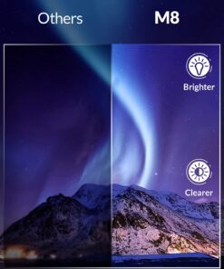 Mini Projector, CLOKOWE 2023 Upgraded Portable Projector with 9000 Lux and Full HD 1080P, Movie Projector Compatible with iOS/Android Phone/Tablet/Laptop/PC/TV Stick/Box/USB Drive/DVD/Game Console 31 71Lcgwo5MKL