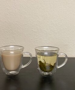 JoyJolt Serene Double Walled Insulated Glasses Coffee Mug (Set of 2) 7.4 Ounces 7.4 Oz 30 71Ld Kpl2yL