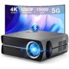 Projector with WiFi and Bluetooth, ASAKUKI Native 1080P 4K Support 450 ANSI Outdoor Movie Proyector, Indoor Home Theater w/ Portable Bag, Compatible w/ Sticks/Phone/iphone/Laptop 25 71LdzfdKqAL