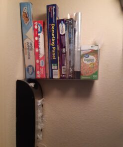 simplehuman Wall Mount Grocery Bag Dispenser, Brushed Stainless Steel 29 71LfEpysXfL