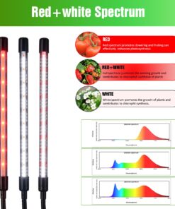 WTINTELL LED Grow Lights for Indoor Plants,LED Plant Grow Light with Stand,Led Full Spectrum,10 Dimmable Levels,3 Modes Timing,Tripod Adjustable 15-72 inch. 6000K 8 71LfKklSi5L
