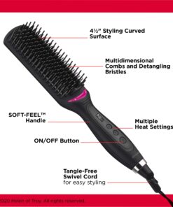 Revlon Hair Straightening and Styling Brush | Great for Second Day Styling (4-1/2 in) 31 71LfNfstLHL