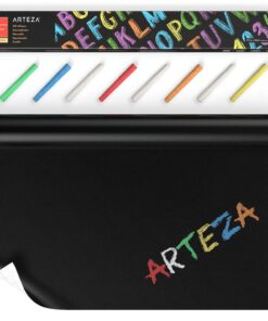 ARTEZA Black Chalkboard Peel and Stick Wall Sticker, 16 Feet x 17.7 Inches 12 71LfRMHUm0L