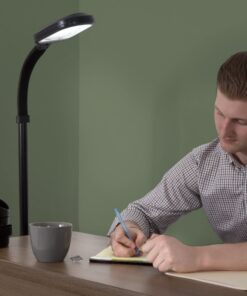 Lavish Home (72-0890) 5 Feet Sunlight Floor Lamp With Adjustable Gooseneck - Black 18 71LfZSUSN L