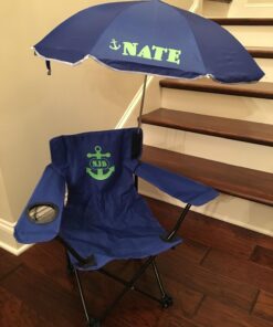 Redmon Umbrella Kids Camping Chair with Matching Shoulder Bag,Nylon, Royal Blue 23 71LfdbbPmEL