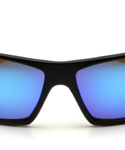 Pyramex Safety-SB5665D Goliath Safety Eyewear, Black Frame, Ice Blue Mirror Lens 8 71Lfo3galDL