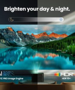 Dangbei Mars Pro 4K Projector, DLP Projector with Android 4GB+128G, 2x10W HiFi Speakers, Auto Focus, Keystone HDR10 Home Theater 29 71LgFx3CTOL