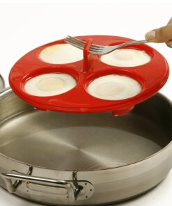 Norpro Silicone 4 Egg Poacher, Red 9 71LgS5Yv14L