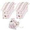 Amariver 24 Pcs Cute Cat Burlap Drawstring Bag Double Drawstring Linen Bags Reusable Linen Pouches, Perfect for Jewelry Pouch, Wedding Birthday Parties Favor, Gift/Candy Bags, Set of 24 41 71Lhmooe30L