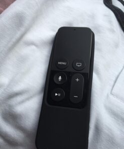 Fintie Protective Case for Apple TV 4K/ HD Siri Remote (1st Gen) - Honey Comb Lightweight Anti Slip Shockproof Silicone Cover for Apple TV 4K 5th 4th Gen Siri Remote Controller, Black 49 71Li1pBTgiL