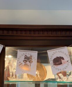 Woodland Creatures ITS A BOY Banner for Baby Shower + Fox, Raccoon, Rabbit, Bear, Squirrel and Porcupine/Animals Themed Decorations Fall Autumn Thanksgiving Banner Decoration 21 71Lim0RbAeL