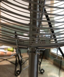 Hunter 90438 16” RETRO Stand Fan with Brushed Nickel Finish 22 71LjnrSWd9L