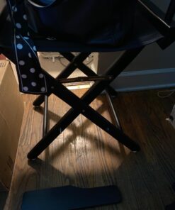 Casual Home 24" Director's Chair Black Frame-with Black Canvas, Counter Height Black Frame - Solid Wood 28 71LjxVjcXL