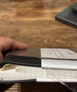 Huhuhero Lined Notebook Journal, 120Gsm Thick Paper Journals for Writing, 5 Pack Hardcover Leather Notebooks for Men Women, Daily Journal for Work Business Note Taking, Office School Supplies 5"×8.25" Black 28 71Lk3ywZgL