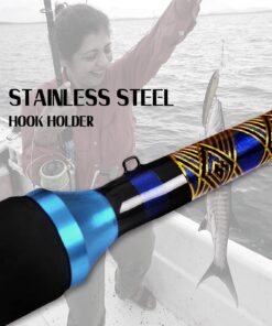 Fiblink Saltwater Graphite Jig Jigging Spinning Fishing Rod Deep Sea Jig Pole 6',Heavy,80-120lbs Spinning-1 Piece 11 71LkMYzSAfL