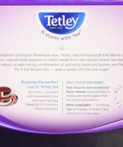 Tetley British Blend Decaffeinated Black Tea, 40 Tea Bags 40 Count (Pack of 1) 10 71LkoGpWm4L