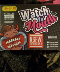Watch Ya' Mouth - NSFW Adult Expansion Pack #1 | 143 Explicit Phrases for Outrageous Mouth Guard Games Perfect for Dorms and Gatherings (Mouthpieces Not Included) NSFW #1 Expansion Packs 17 71Lkx2bdgHL