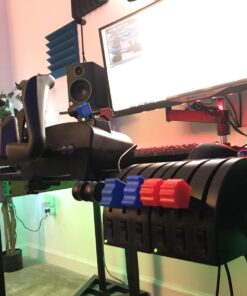 Logitech G Saitek PRO Flight Throttle Quadrant, Professional Simulation Axis Levers, LCD Display, 3x Two-Way Rocker Switches, Adjustable Bracket, USB, PC - Black 29 71LljI1ArbL