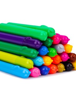 Amazon Basics Washable Round Tip Assorted School Marker Pens, Pack of 24 Colors 33 71LlqD58qQL