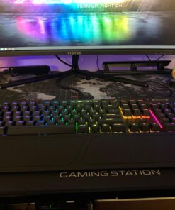 Corsair K70 RGB MK.2 Rapidfire Mechanical Gaming Keyboard - USB Passthrough & Media Controls - Fastest & Linear - Cherry MX Speed - RGB LED Backlit MX SPEED (Linear & Fast) Black 48 71Lm4 0q0jL