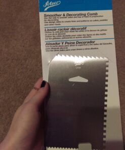 Ateco Decorating Comb & Icing Smoother, 4 Sided Baking Supplies, 6 x 3.75, Silver 4 Sided Decorating Comb 31 71LmHGW1OWL