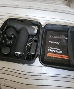 Fusion Black Pro Muscle Massage Gun Deep Tissue Percussion Muscle Massager Gun for Athletes Pain Relief Therapy and Relaxation, Percussion Therapy Chiropractor Spa Massager, Body Massager 30 71LmOnT0ueL