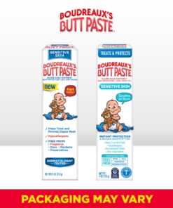 Alternative view of Boudreaux's Butt Paste for Sensitive Skin Diaper Rash Cream, Ointment for Baby, 4 oz Tube 4 Ounce (Pack of 1)