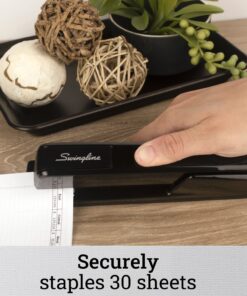 Swingline Stapler, 30 Sheet Capacity, 747 Classic Stapler, Jam Free, Metal, Black (74701) 18 71Lml2Z5Q2L
