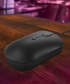 Alternative view of Lenovo 400 USB-C Compact Wired Mouse – Pocket Friendly Portable Mouse for Notebook or Large Computer Monitor, Black