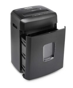 Amazon Basics 15 Sheet - New model Cross Cut Paper and Credit Card CD Shredder With 6 Gallon Bin, Black 36 71LnBJiR9nL