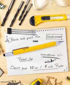 Dad Gifts, hongred Multitool Pens, Fathers Day Mens Gifts Stocking Stuffers for Men, Office Gifts for Coworkers, Teacher Gifts for Boyfriend Gifts for Men or Women, Cool Gadgets for Men Orange 8 71LocQiT6hL