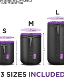 Alternative view of Altura Photo (3 Pack) Thick Protective Neoprene Pouch Set for DSLR Camera Lens (Canon, Nikon, Pentax, Sony, Tamron, Sigma, Olympus, Panasonic, Fuji) - Includes: Small, Medium and Large Pouches 3 Pack