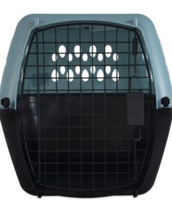 Petmate Fashion Vari Indoor Kennel, 24", for Dogs 10-20 Lbs, Light Blue, Made in USA 24.1"L x 14.5"W x 14.5"H 12 71LpjcnVdyL