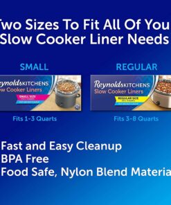 Reynolds Kitchens Slow Cooker Liners, Regular (Fits 3-8 Quarts), 6 Count (Pack of 2), 12 Total 6 Count (Pack of 2) 19 71LpmYeBSoS
