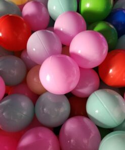 Amazon Basics BPA Free Crush Proof Plastic Pit Balls with Storage Bag, Toddlers Kids 12+ Months, 1000 Count, 1000 Balls, 6 Pastel Colors 34 71Lpq1rpbcL