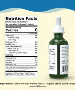SweetLeaf Stevia Liquid Sweet Drops - Vanilla Creme Flavored Drops, Stevia Liquid Sweetener, Zero-Calorie, Sugar-Free Syrup Alternative for Keto Coffee, Baking, 2 Fl Oz (Pack of 2) 2 Fl Oz (Pack of 2) 9 71LqHCKlGqL