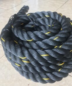Amazon Basics Battle Exercise Training Rope - 30/40/50 Foot Lengths, 1.5/2 Inch Widths 30 ft. x 1.5 in. 26 71Lrj7xG57L