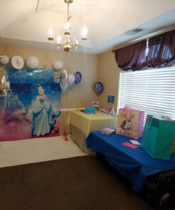 Amscan Disney's Cinderella Scene Setters, Blue, 59" x 65" 11 71Ls2yxbHOL