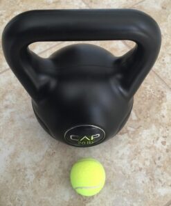 CAP Barbell Vinyl Coated Cement Kettlebell | Multiple Sizes Black 20LBS 9 71LsMoZLAfL