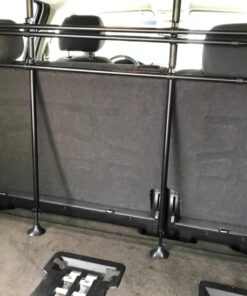 Guardian Gear Vehicle Pet Barrier, Strong, Sturdy, Pressure-Mounted, and Heavy-Duty Adjustable Steel Rubber - Black Basic Barrier 21 71Lt H7gZRL