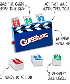Alternative view of Hasbro Gaming Guesstures Game, Charades Game for 4 or More Players, Family Party Game for Ages 8 and Up Standard Packaging