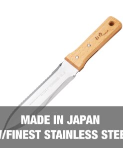 Alternative view of NISAKU NJP650 The Original Hori Hori Namibagata Japanese Stainless Steel Weeding Knife, 7.25-Inch Blade