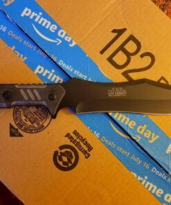 MTech USA – Fixed Blade Knife – Black Stainless Steel Blade with Black Carved G10 Handle, Full Tang, Includes 1680D Nylon Sheath - Hunting, Camping, Survival, Tactical, EDC – MT-20-39 42 71LtOx1OehL