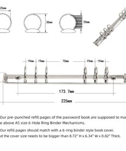 Password Book Refill Pages 212 Replacement Pages Internet Log Book, 8.2x5.6in, Large Print 576 Entries Durable Divider with Alphabetical Tabs, For Men Women Seniors Home Office Use 13 71LteHjAqdL