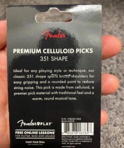 Fender Moto Style Guitar Picks, 12 Pack - Blue Medium Blue Moto 18 71LtqyFzY2L