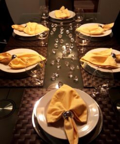 DII Solid Napkin Set Collection, 20x20, Yellow, 6 Piece 29 71Lu5JFCL