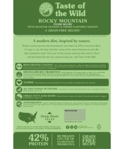 Alternative view of Taste Of The Wild Rocky Mountain Grain-Free Dry Cat Food With Roasted Venison & Smoke-Flavored Salmon 5lb 5 Pound (Pack of 1)